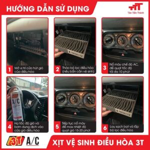 Hướng dẫn vệ sinh máy lạnh ô tô 3T