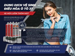 Chai vệ sinh điều hòa máy lạnh ô tô 3T AC