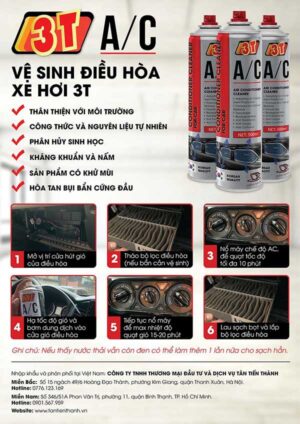 Dung dịch vệ sinh điều hòa, máy lạnh ô tô