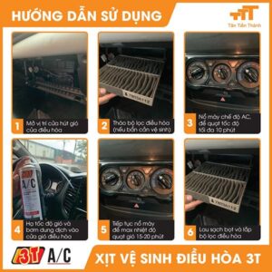 hướng dẫn vệ sinh điều hòa, máy lạnh ô tô