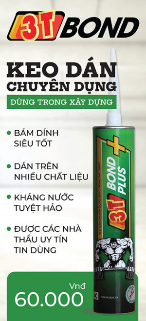 keo dán alu tốt nhất 3t bond siêu dính