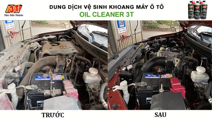 dung dịch vệ sinh khoang máy động cơ ô tô xe hơi 3t chuyên dụng