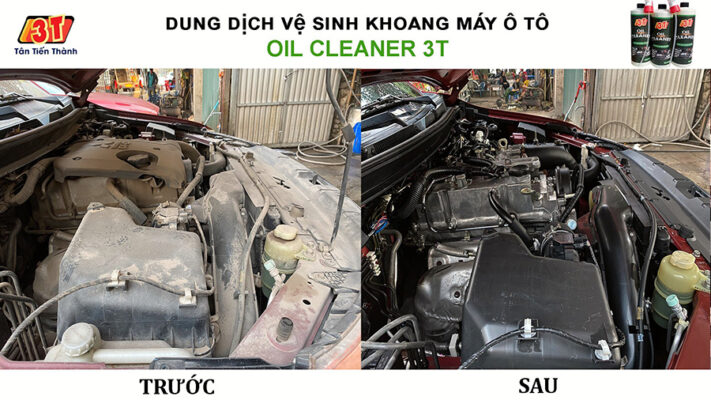 dung dịch vệ sinh khoang máy động cơ ô tô xe hơi 3t chuyên dụng