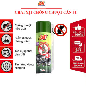 Chai xịt chống chuột cắn 3T