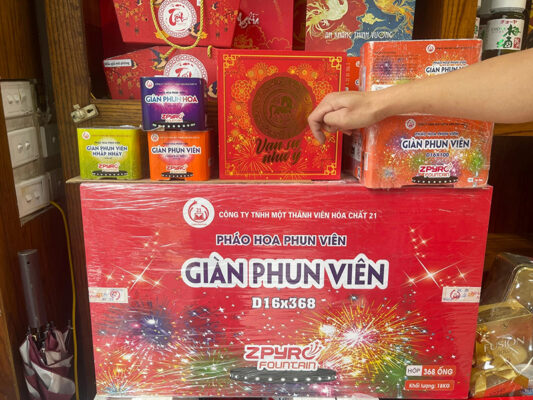 một số loại pháo hoa bộ quốc phòng z121