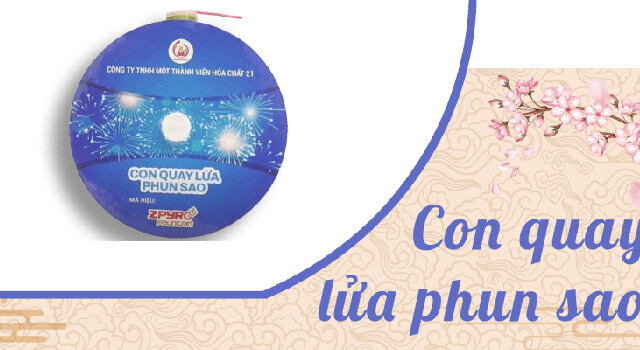 Pháo hoa con quay lửa phun sao z121 việt nam Pháo hoa con quay lửa phun sao z121 việt nam