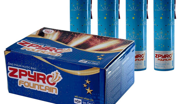 pháo hoa ống phun nước bạc z121 pháo hoa ống phun nước bạc z21